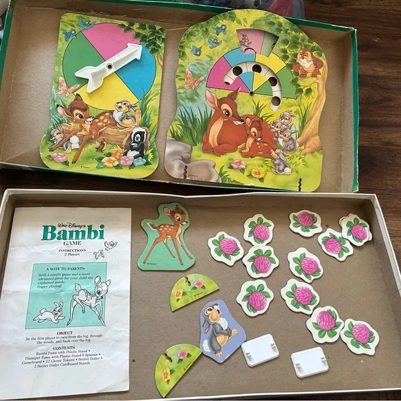 Rare Vintage  Walt Disney's Bambi Game - Picture 4 of 5